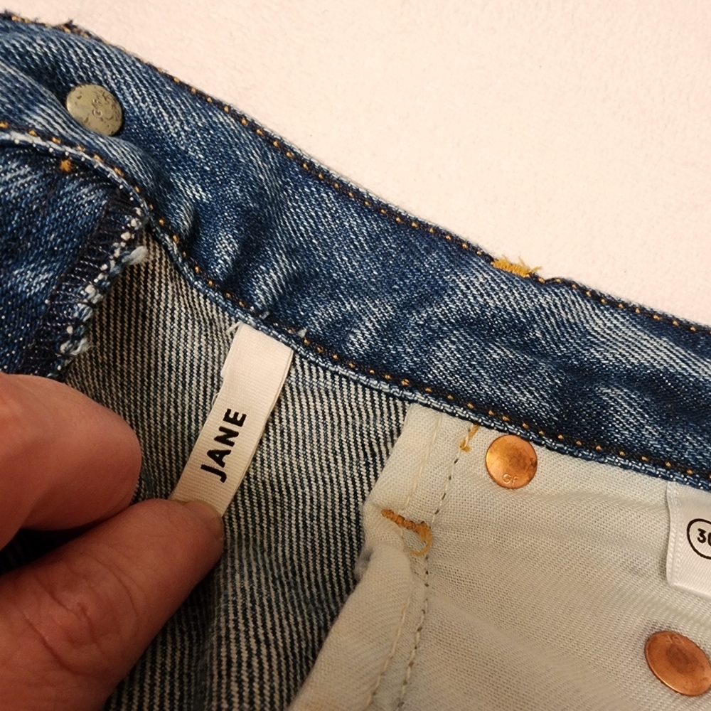 GRLFRND Jane Straight Tapered Leg Jeans Size 30 - Picture 5 of 9